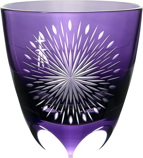 Amazon 清水硝子 丸ロックグラス 桐箱入り 紫 隅田川の花火 約口径7 5 H8 8cm 日本製 伝統工芸 江戸切子 グラス ギフト プレゼント ロックグラス オンライン通販