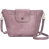 VIMUTI Small Crossbody Bags for Women, Flap Leather Purse for Women Vegan Leather Shoulder Handbag with Adjustable Strap
