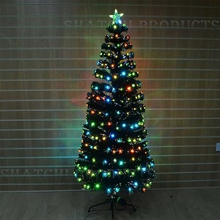 5ft 1 5m Digital Pre Lit Fibre Optic Christmas Tree Xmas Lights