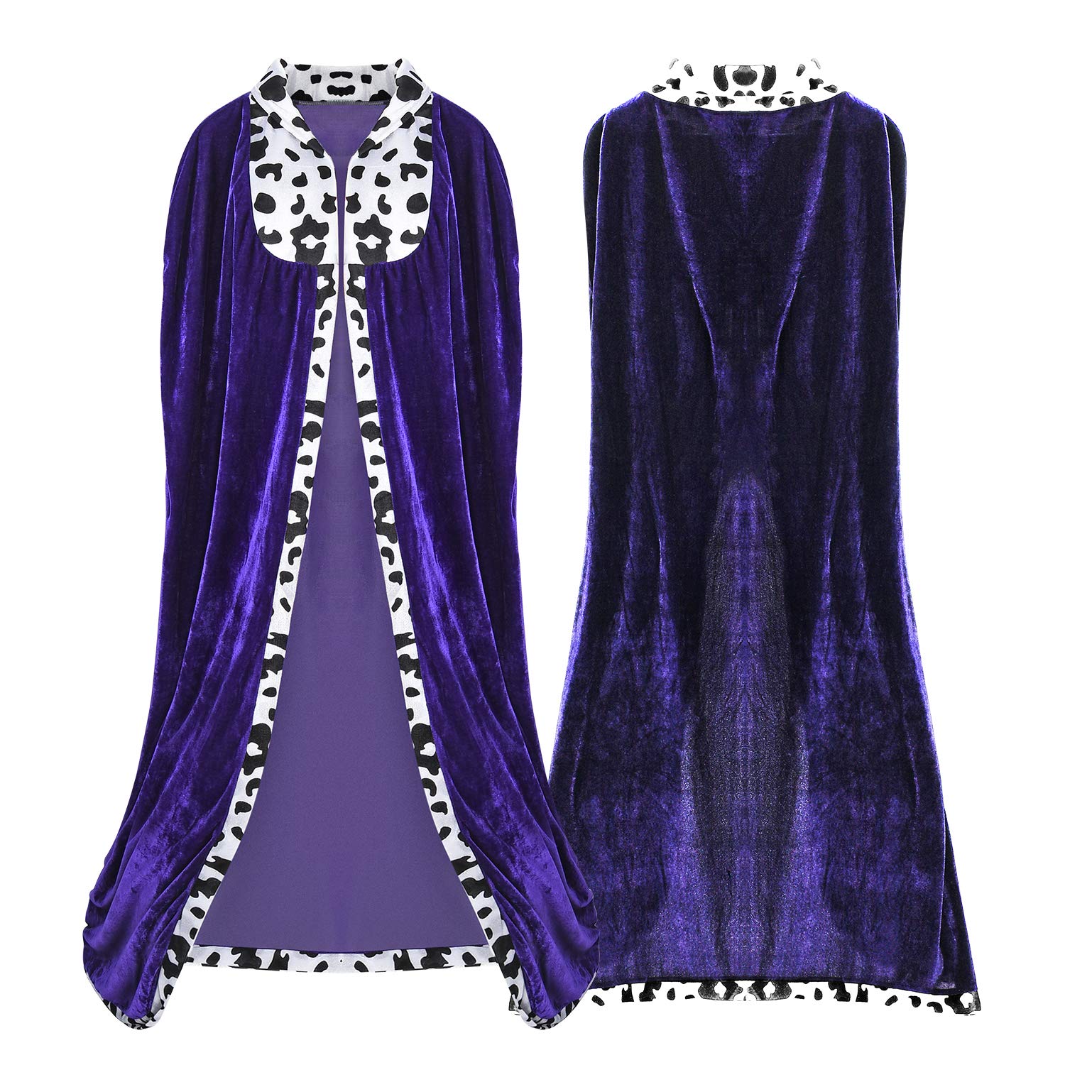 Proumhang King's Robe Prince Cloak King's Cape Adult Halloween Carnival Christmas Medieval Costumes Purple