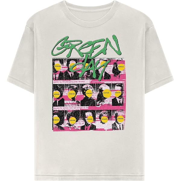 Green Day T Shirt 1994 Tour Dookie New Official Vintage Mens Black