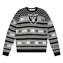 FOCO Standard NFL Big Logo Ugly Sweater, Team Color