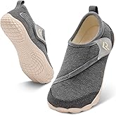 relxfeet Women's Wide Width Slippers Adjustable Diabetic Shoes Non-Slip Indoor Outdoor House Shoes for Swollen Feet Bunions