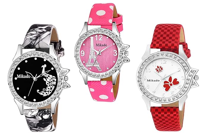 Analogue Multicolor Romina Combo Set of Womens Watches