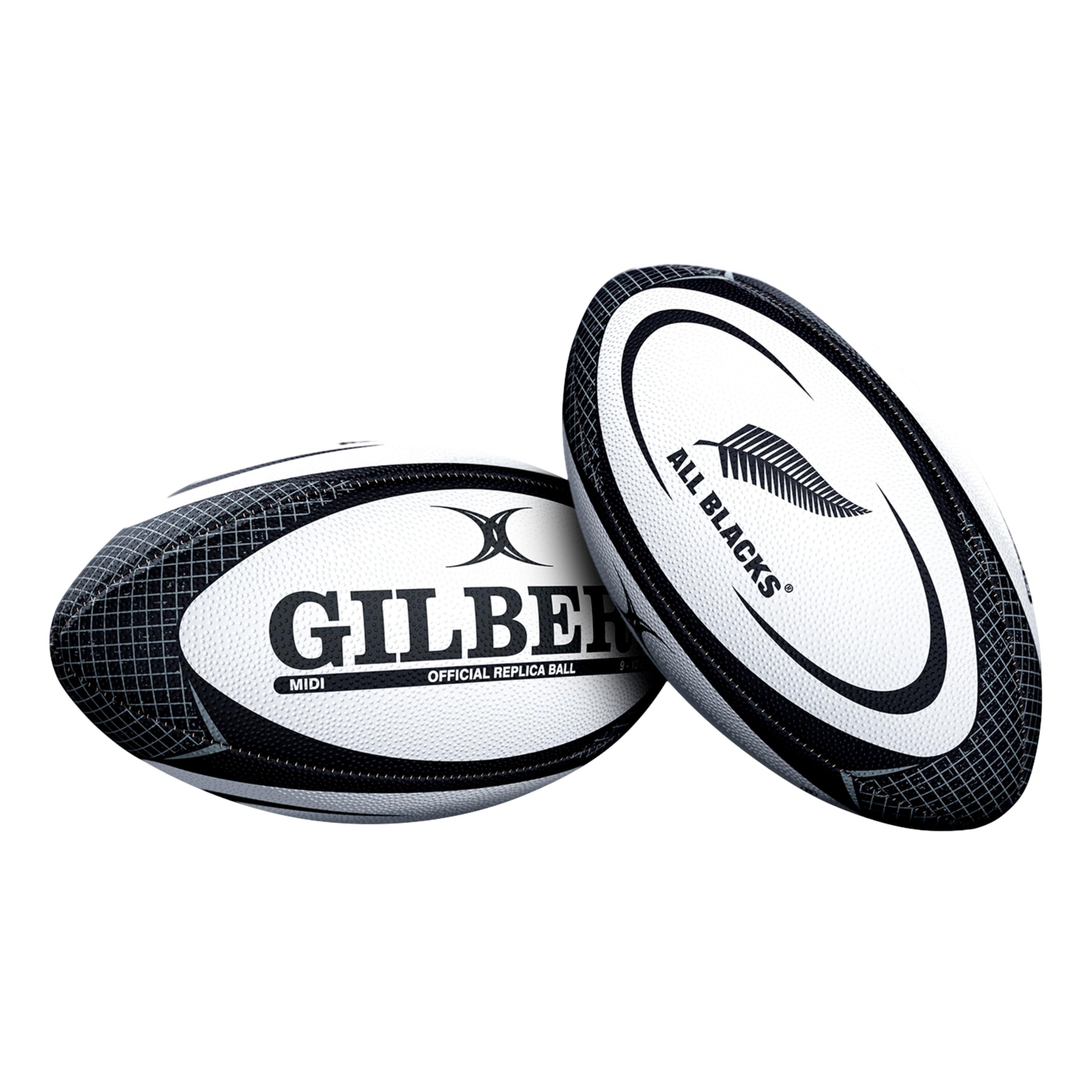 Gilbert New Zealand Replica Rugby Ball Midi Size 2