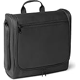 �鶹�� Essentials Waterproof Travel Toiletry Bag for Men and Women, Hanging Toiletry Bag, Dopp Kit with 2 Side Pockets, Multi