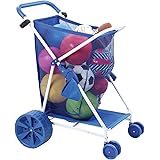 Folding Multi-Purpose Deluxe Beach Cart With Wide Terrain Wheels - Holds Your Beach Gear and more!