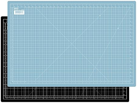 Pavo 8015498 Premium Hochwertige und Selbstheilende Schneidematte Schneideunterlage, Doppelseitig, A1, 900 x 600 mm, Schwarz/