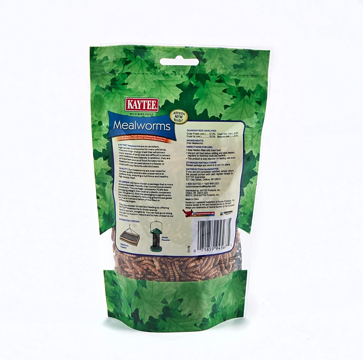 Kaytee Mealworms, 3.5 oz: Pet Supplies