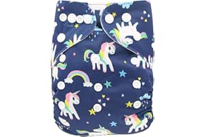 Ohbabyka Baby Reusable Waterproof Bamboo Cloth Diapers Nappies