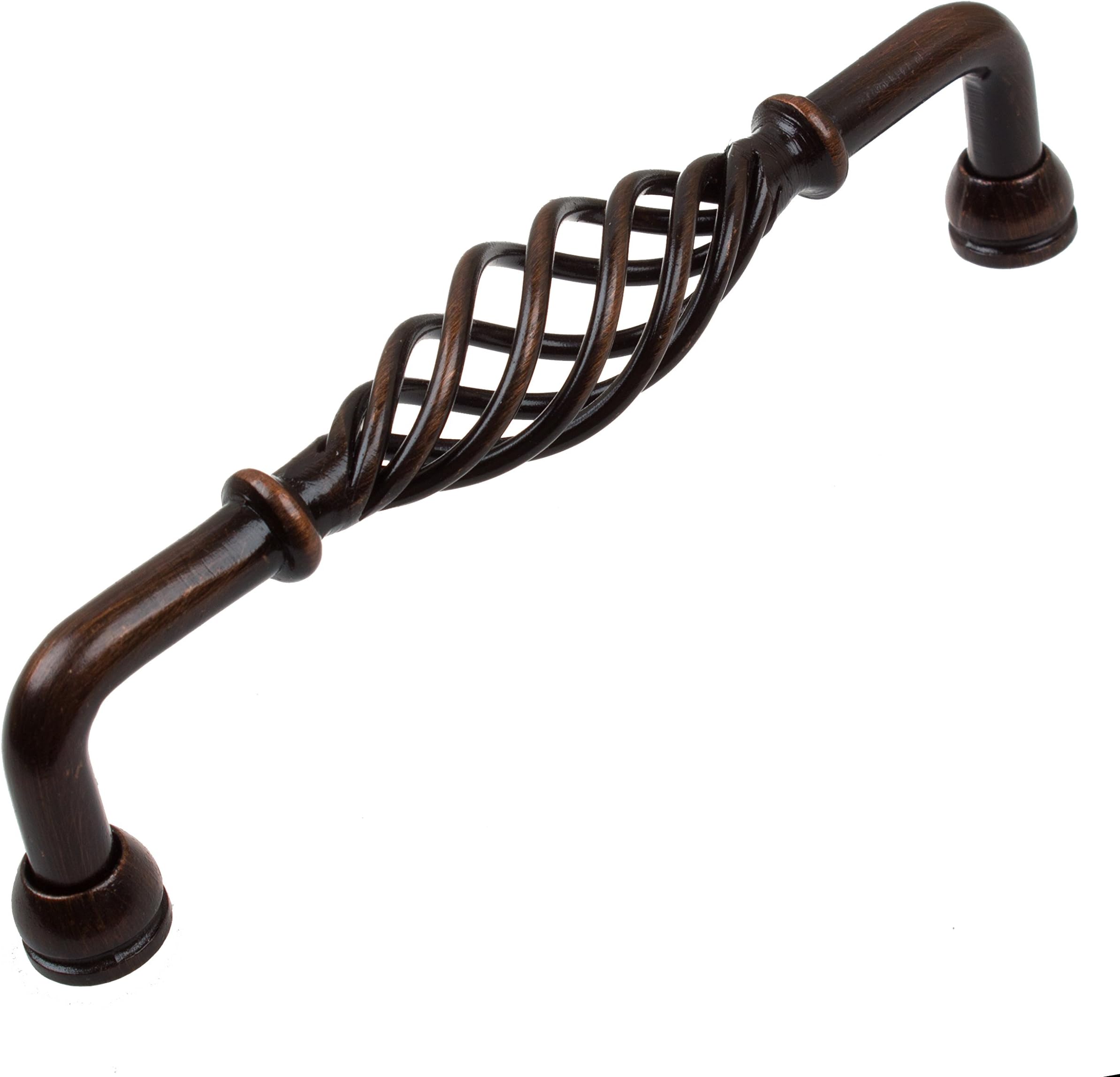 GlideRite Hardware5" CC Fluted Birdcage Cabinet Pulls, Oil Rubbed Bronze 3212-128