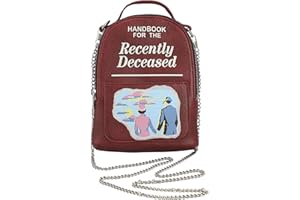 Bioworld Beetlejuice Classic Movie Recently Deceased Book Mini Backpack One Size Fits Most Wristlet