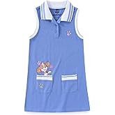 Paw Patrol Nickelodeon Skye Girls Sleeveless Tennis Dress with Pockets for Toddler and Big Kids