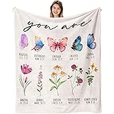 lemzcen Christian Gifts for Women, Christian Blanket with Bible Verse, Religious Birthday Gifts for Catholic Women, Inspirational Spiritual Baptism Gifts for Girls Throw Blanket 60"X50"