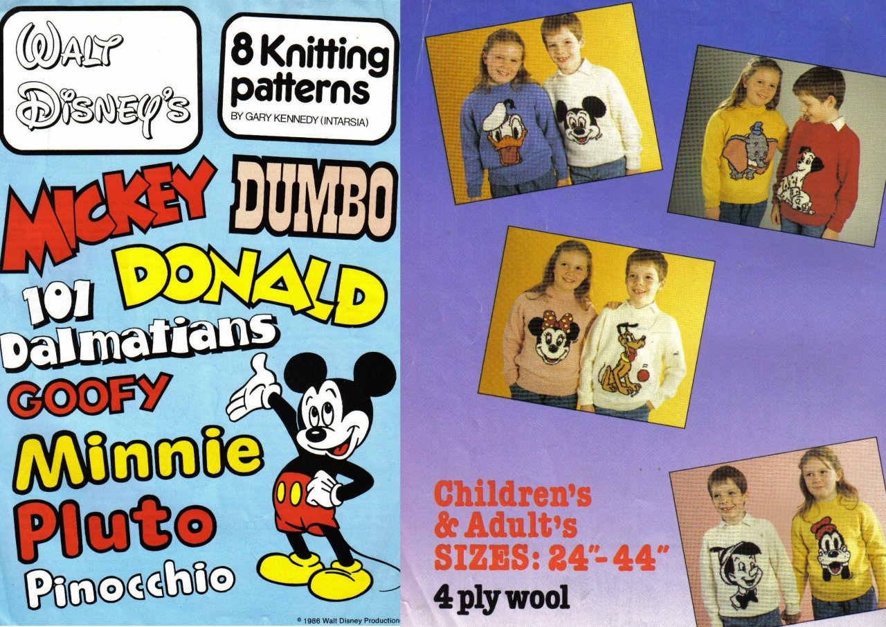 mickey mouse jumper knitting pattern