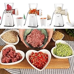 LHS Manual Meat Grinder with Stainless Steel Blades