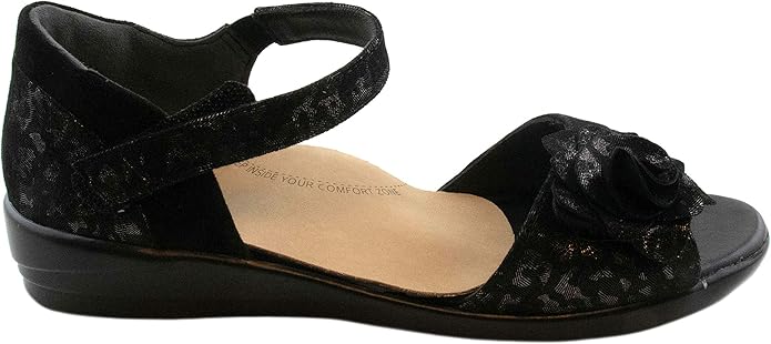 Amazon.com | Ziera Delta Black Leopard Women's Sandal (7.5) | Flats