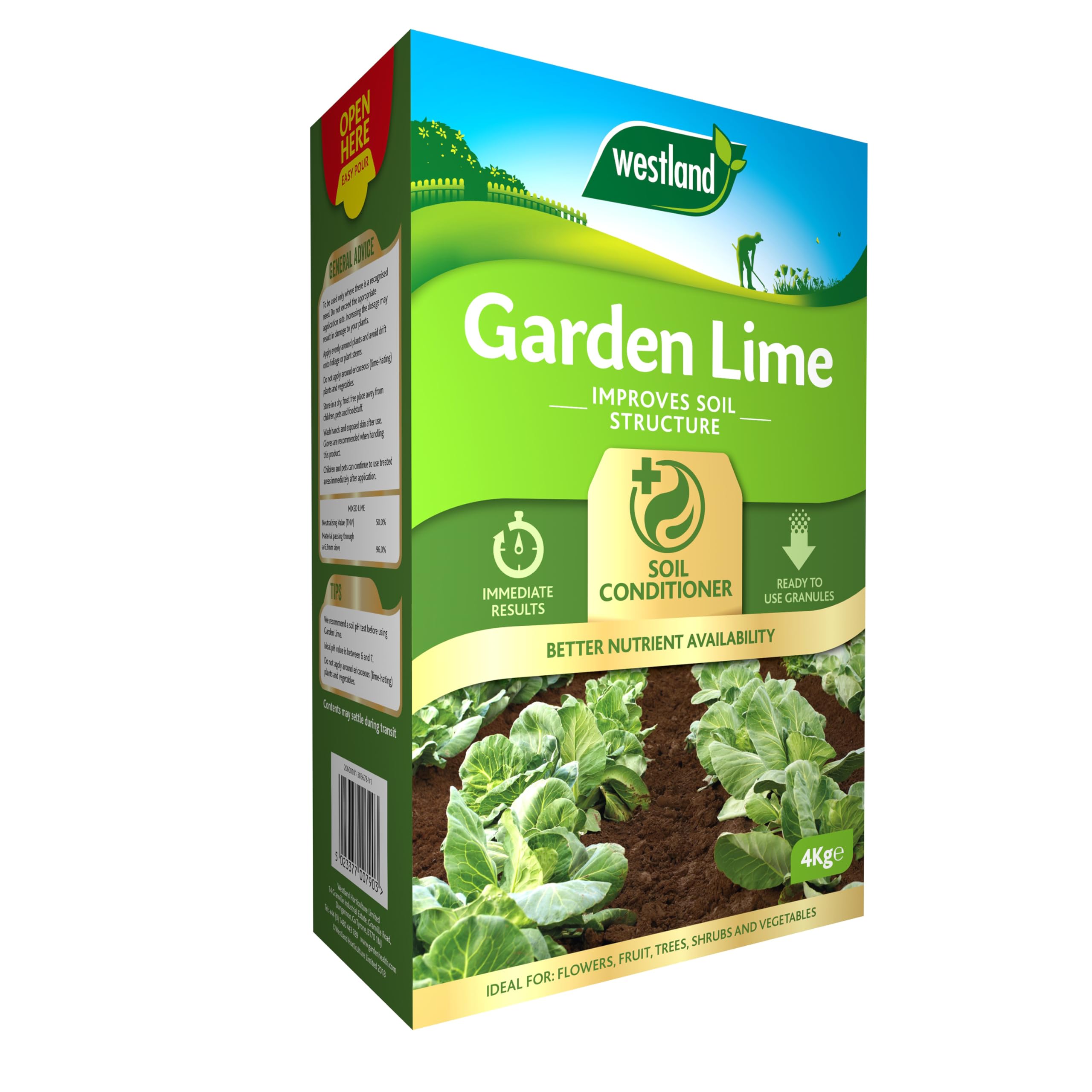 Westland Lime Soil Conditioner, Natural, 4 kg