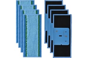 DLAIMI 8 Pack Mop Pads for iRobot Braava Jet M6 (6110) (6012) (6112) (6113) Ultimate Robot Mop, Upgraded M6 Wet Mopping Pads, Washable Reusable Microfiber Deep Clean Mop Pads