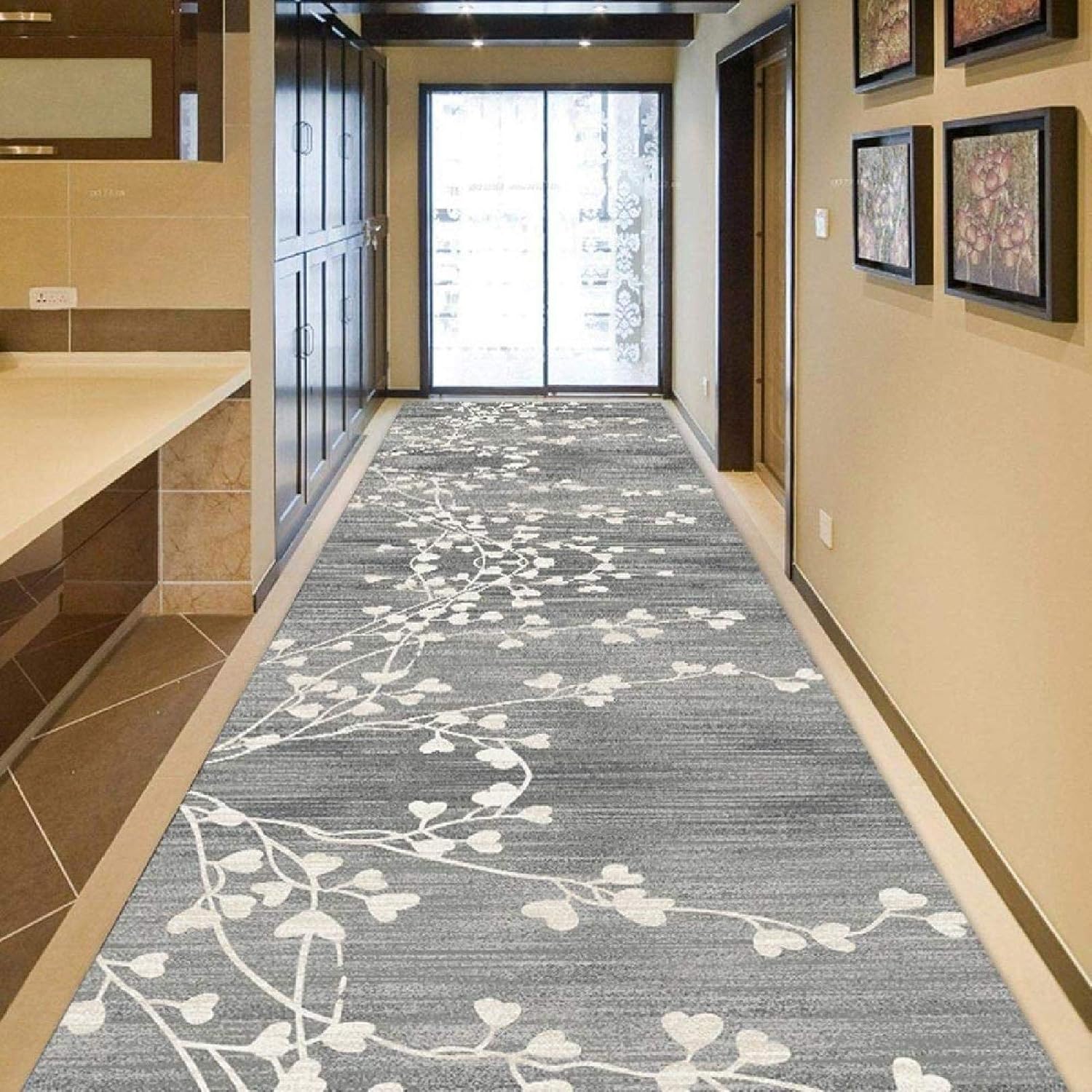 Amiiaz Nonslip Runner Rug Modern Long Carpet Runner Customizable