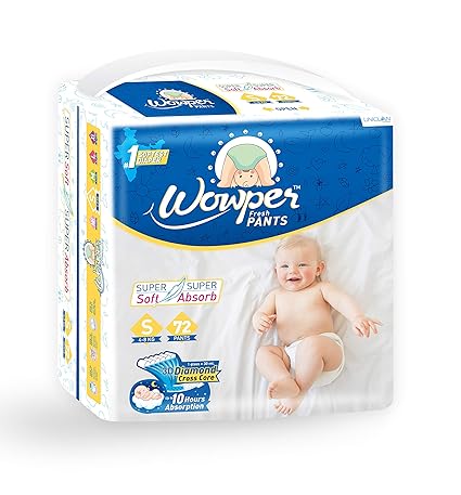 Wowper Fresh Pants Diapers Small 72 Pieces