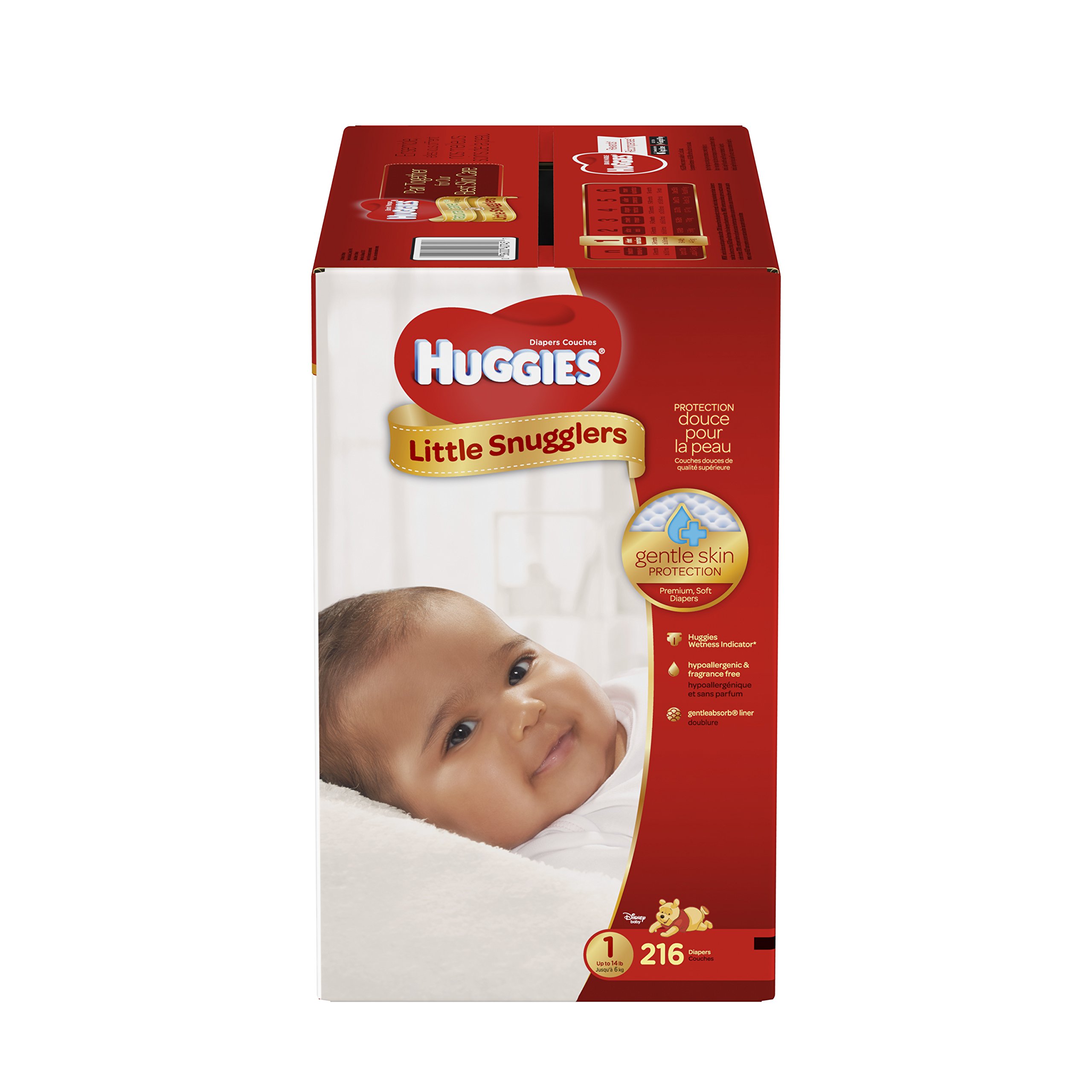 51 HUGGIES NEWBORN DIAPERS 32 COUNT * Diaper