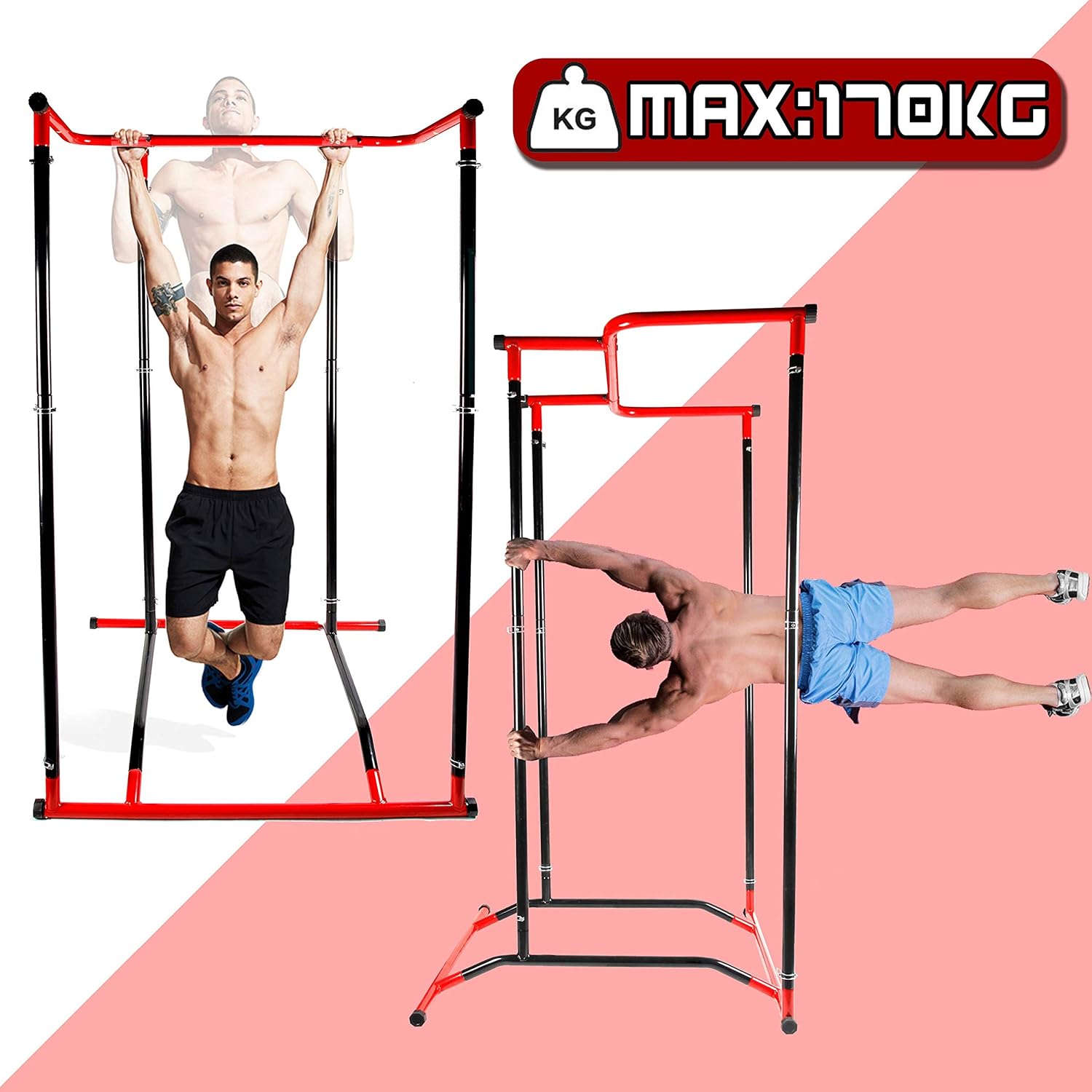 CCLIFE Pull up Bar Barra de dominadas Pull up portátil Portable ...