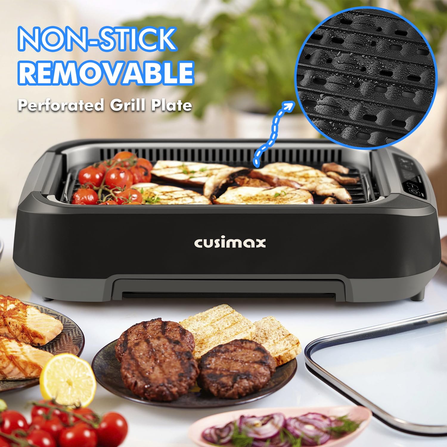 Mua Smokeless Indoor Grill, 1500W Electric Grill Korean BBQ Grill with ...