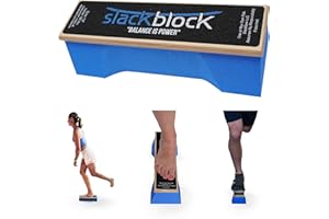SlackBow SlackBlock Athletic Balance Trainer – Improve Balance, Stability, and Athletic Performance – Condition Your Body and Prevent Injury - Compact and Portable