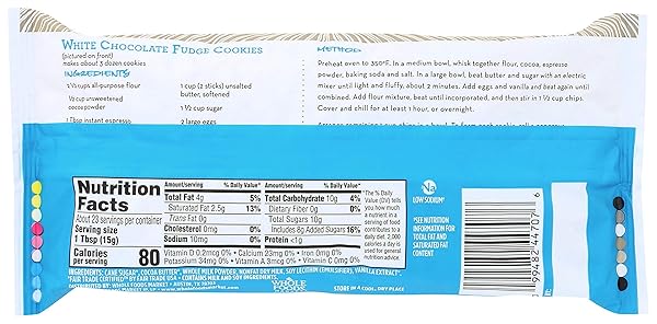 365 BY WHOLE FOODS MARKET, MINI WHITE CHOCOLATE BAKING CHIPS, 12 OUNCE