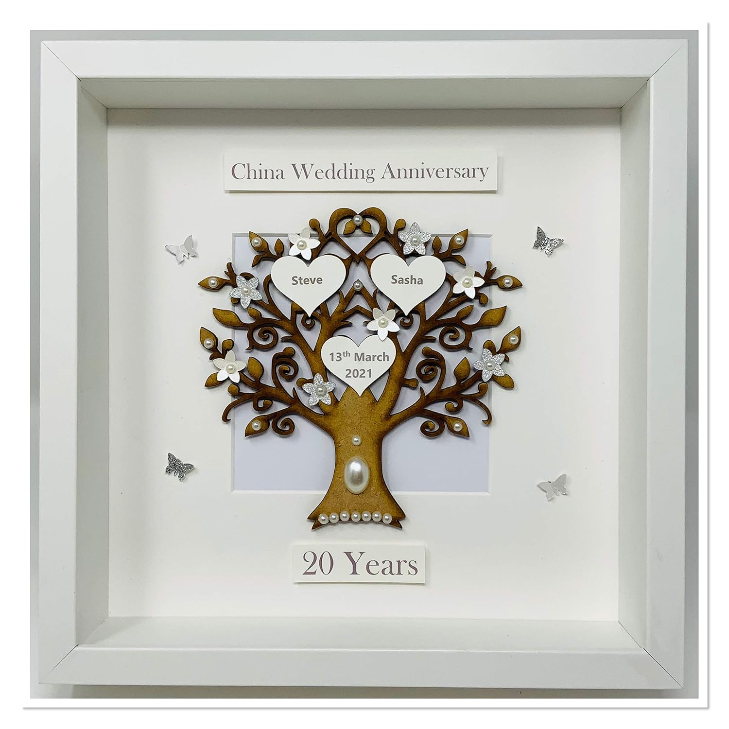 20 Years 20th China Wedding Anniversary Family Tree