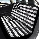 FKELYI Black American Flag Seat Covers Car Back Bench Seat Covers for Trucks Universal Auto Interior Protector Accessories Fit All Season