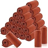 Newwiee 48 Pcs Fleece Throw Blankets Bulk 50'' x 60'' Oeko-tex Standard 100 Certified Spring Outdoor Wedding Guest Blankets Lightweight for Sleepover Donation Lap Pet Sofa Home (Reddish Brown)