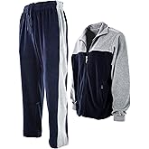 ChoiceApparel Mens Velour Tracksuit with Zippered Pockets