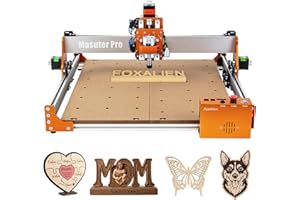 FoxAlien Masuter Pro 3-Axis CNC Router Machine, Beginner Hobby Engraving Machine All-Metal Structure for Wood Acrylic MDF Nyl