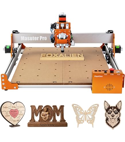 FoxAlien Masuter Pro 3-axis CNC Router Machine with 2.4 inch