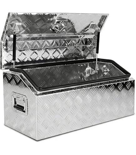 Amazon.com: Black Diamond Plate ATV UTV Aluminum Tool Box Large 31