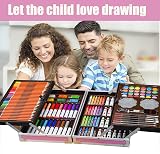 KINSPORY 139 PCS Art Set for Kids Deluxe Painting Case Pink view 6