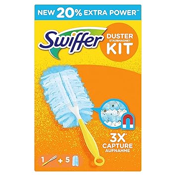 Swiffer Staubmagnet, Handgriff und 5 Staubwedel