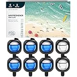 DRIVEJOY Car Air Freshener Vent Clips, 8 PK, 6 Ocean, 2 New Car Scent, Car Fresheners for Men Women, Up to 240 Days, Long Las