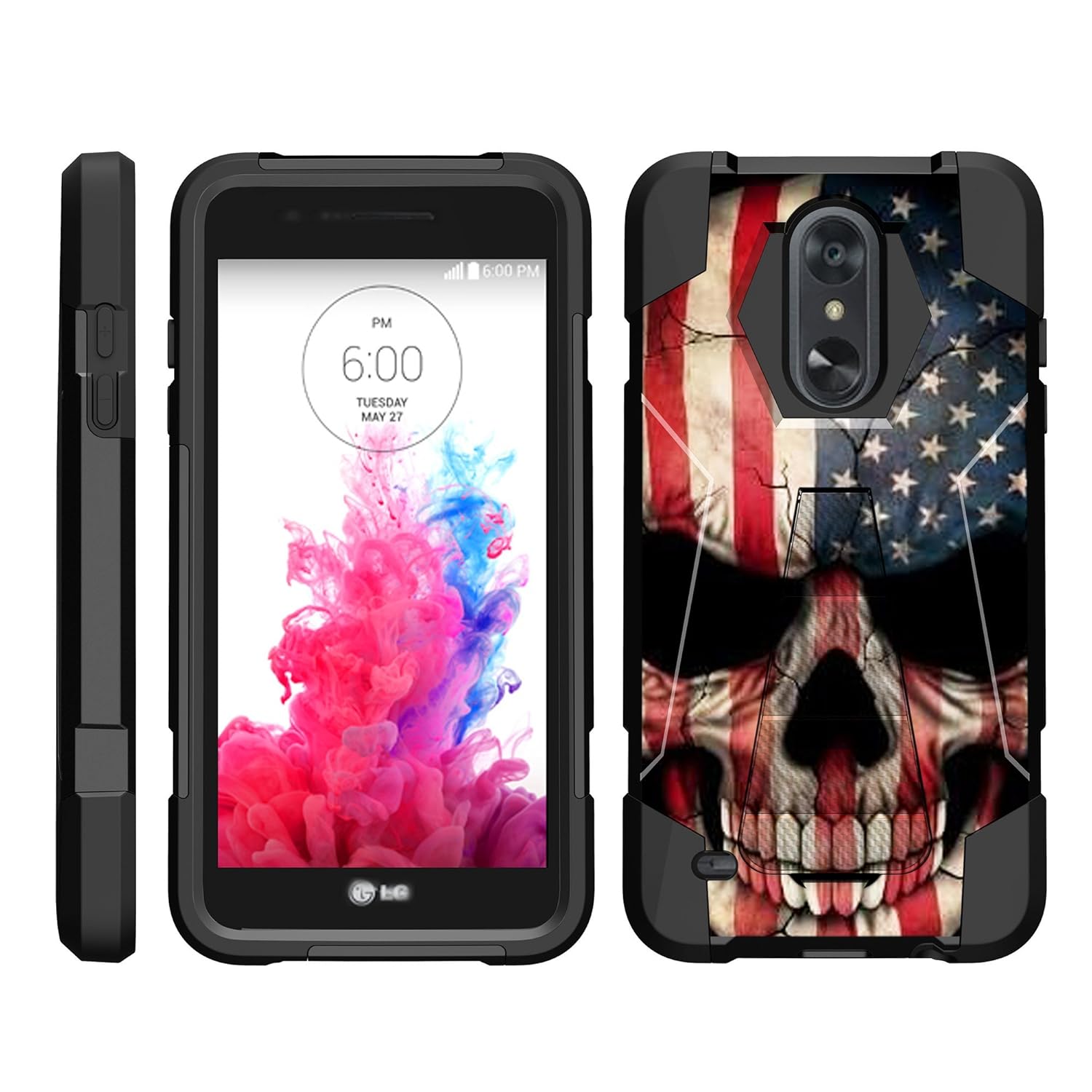 Best Lg Dynasty Tribute Phone Case With Screen Protector Skull