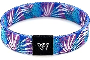Hang Loose Bands - Coastal Surfer Beach Bracelet for Men, Women & Teens - Comfy Summer - Boho Reversible Wristband - Friendship Bracelets