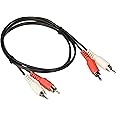 Legrand - C2G RCA Audio Cable, RCA Stereo Cable with Double Shielded Cable with Molded Connectors, 3 Foot Cable, 1 Count, Black, C2G 40463