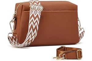 Makes Small Crossbody Bags for Women Gifts Shoulder Purses Vegan Leather Handbags with adjustable 2 Guitar Wide Straps