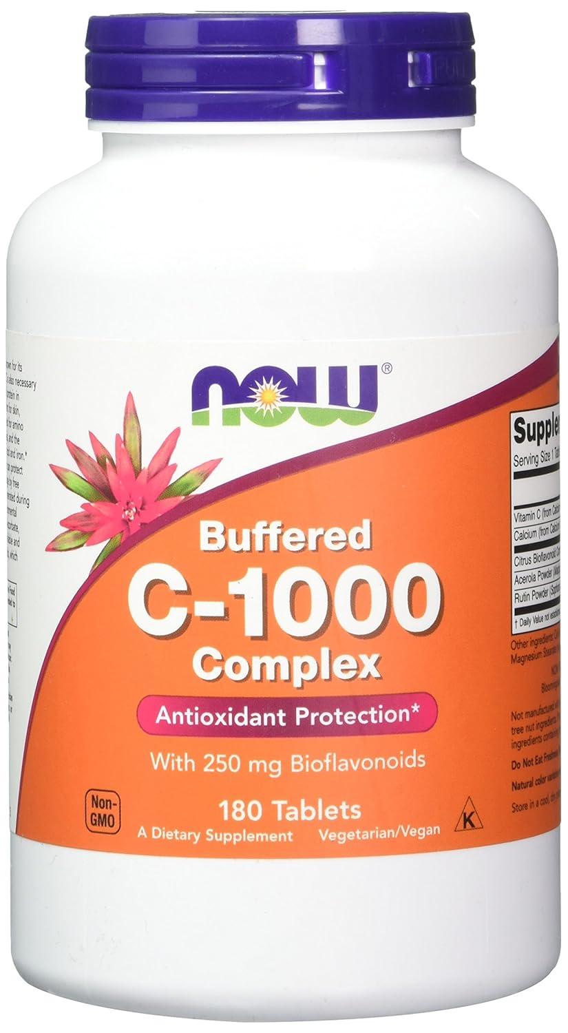 NOW Vitamin C1000 Complex, 180 Buffered Tablets eBay