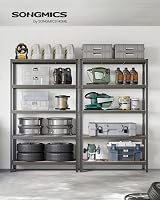 SONGMICS 5-Tier Steel Shelving Unit 60 x 120 x 200 cm Grey GLR060G01 view 2