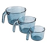 COOK WITH COLOR Glass Measuring Cups - Ideal for