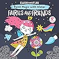 Easy and Fun Paint Magic with Water: Fairies and Friends (Happy Fox Books) Paintbrush Included - Mess-Free Painting for Kids 4-6 to Create Fairy Godmothers, Unicorns, Mermaids and More