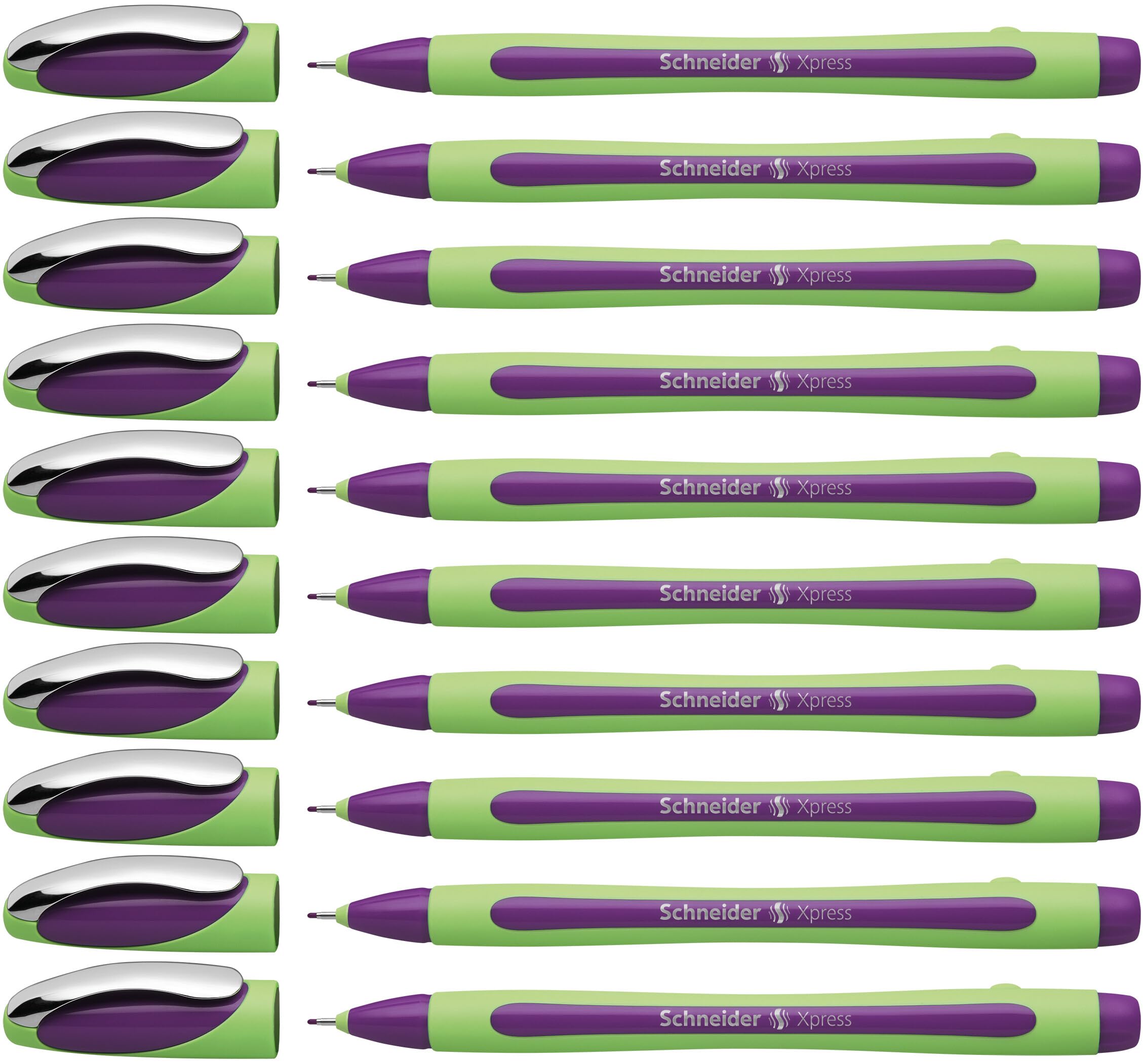 Schneider Fineliner Xpress 190008 Pens (Pack of 10) Violet