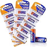 PKCELL 23A 12 Volt Battery 15 Pack, A23 23A 12V MN21/23 Alkaline Battery | Long Lasting L1028 Battery for Ceiling Fan Remote, Garage Door Opener, Doorbells,Key Fob
